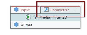 Node with external parameters slot