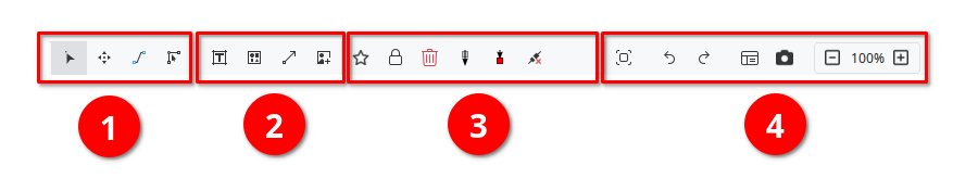 Annotated toolbar